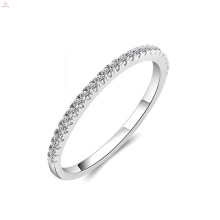 Wedding Engagement Diamond Zircon S925 Silver Eternity Ring